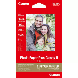 Papel CANON PP-201 100h.10x15cm Photo Paper Plus Glossy II 265g.