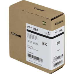 C.t. CANON PFI-110BK negro 160ml TX2000 TX2100 TX3000 TX3100 TX4000 TX4100