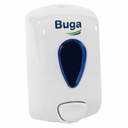Dosificador de jabón líquido BUGA con llave ABS color blanco 900ml