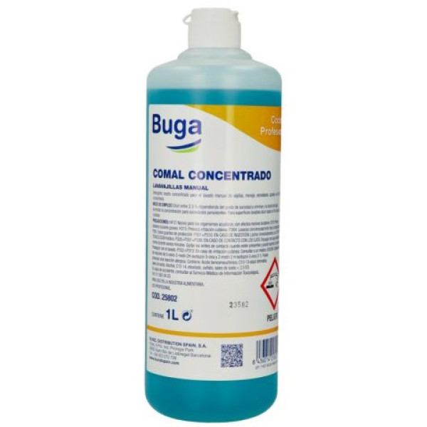 BUGA COMAL concentrado detergente lavavajillas lavado manual vajilla - botella 1 litro