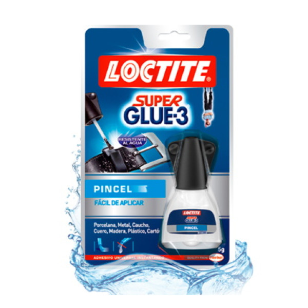 Pegamento LOCTITE SuperGlu-3 5gr. Blister Pincel (2640782)