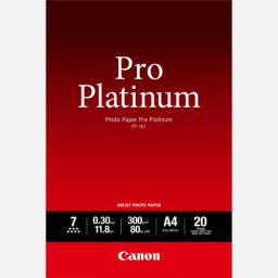 Papel CANON PT-101 20h.A4 Photo Paper Pro Platinum 300g.