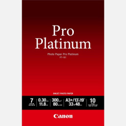 Papel CANON PT-101 10h.A3+ Photo Paper Pro Platinum 300g.