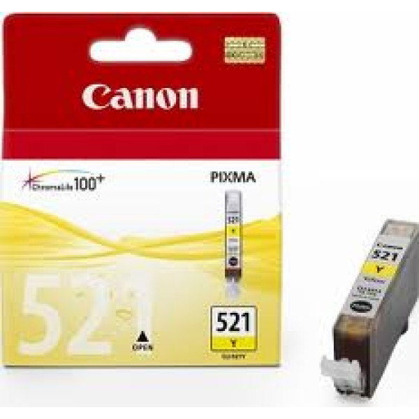 C.t. CANON CLI521Y  IP3600 IP4600 amarillo MP540 MP620 MP630 MP980