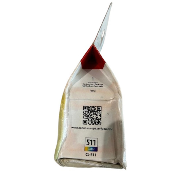 C.t. CANON CL511  MP240 MP260 MP270 tricolor **envase dañado, interior sin usar**