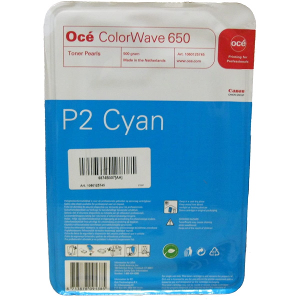 (4) Toner OCE ColorWave CW650 P2 cyan (6874B002) PACK-4 Toner Pearls