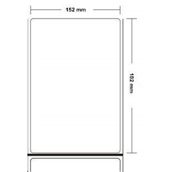 (4) Rollos etiquetas transfer ZEBRA Z-Select 2000T 152x102mm blanca 