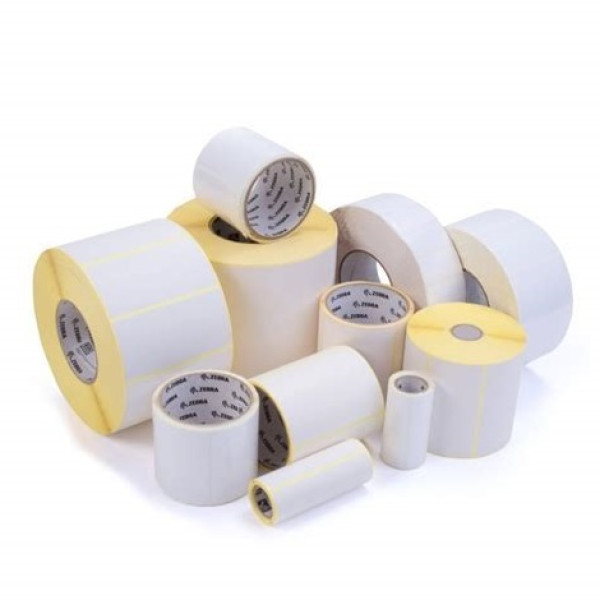 (4) Rollos etiquetas ZEBRA Z-Perform 1000D 100x50mm blanca permanente perforada