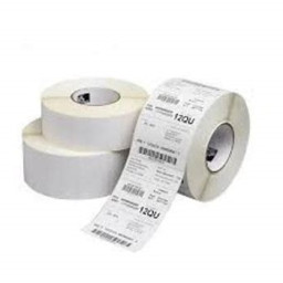 (4) Rollos etiquetas ZEBRA Z-Select 2000T core25mm 70x32mm 4x2100et (requiere ribbon)