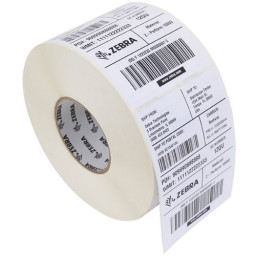 (4) Rollos etiquetas ZEBRA PolyPro 3000T Gloss core25mm 102x51mm 4x1.520et (requiere ribbon)