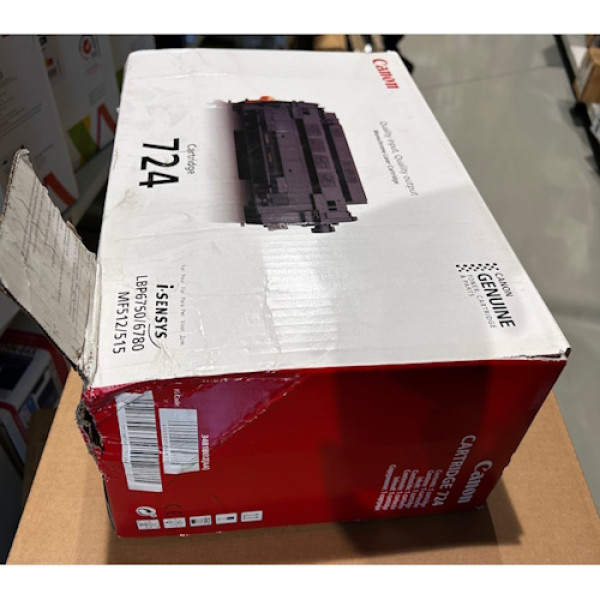 Toner CANON 724  LBP6750 LBP6780 6.000p.**CAJA DAÑADA, interior en buen estado