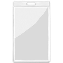 Funda horizontal para tarjetas de identificación 10x8cm, transparente (porta acreditaciones)