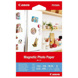 Papel CANON MG-101 magnético 5h.10x15cm Magnetic Photo Paper 670g.