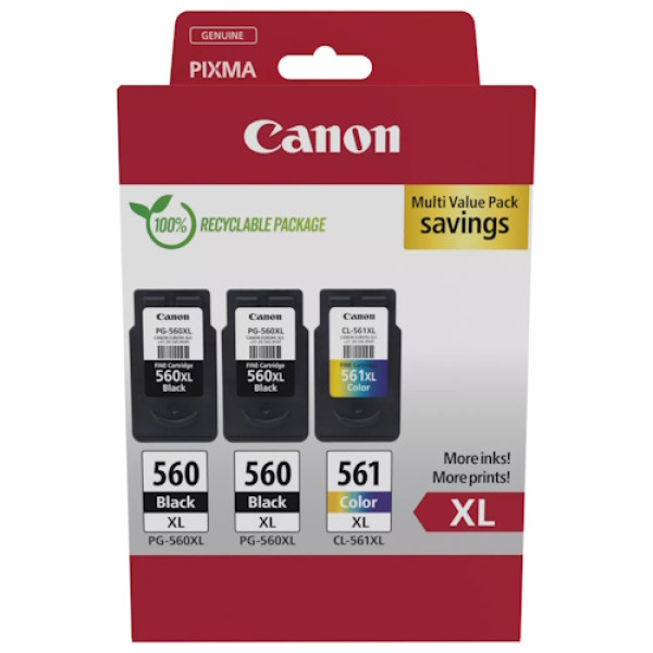 CANON 2xPG560XL+1xCL561XL MULTI ECO cartón