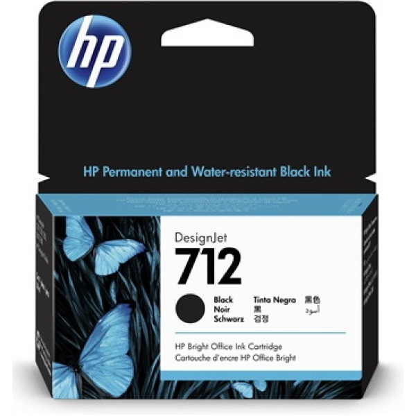 C.t.HP #712 negro Designjet T210 T230 T250 T630 T650  38ml