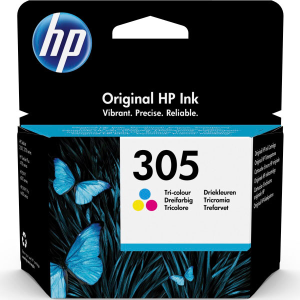 C.t.HP #305 tricolor Deskjet 2710 2720 4120 4130 Envy 6010 6020 6030 6420 6430  100p.