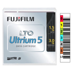 DC FUJIFILM Ultrium LTO-5 etiquetado 1,5TB/3,0TB (16008030-ET) secuencia a medida