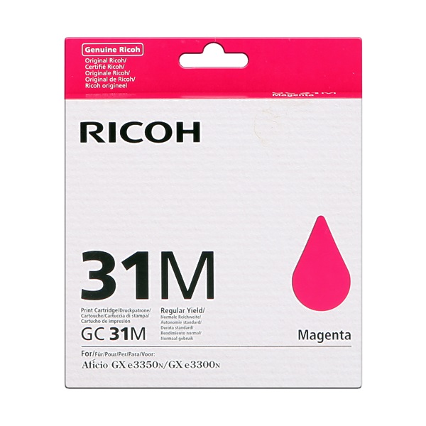 C. Gel RICOH GC-31M  GXE3300N GXE3350 magenta GXE2600 1.900p.