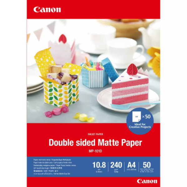 Papel CANON MP-101D 50h.A4 Double-sided Matte paper 240g