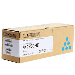 Toner RICOH SP C360HE Cyan 5.000p. Toner RICOH SP C360HE Cyan 5.000p.