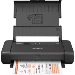 Impresora portátil CANON Pixma TR150 inyección A4, 9/5.5pm, 50h, USB/WiFi (batería opcional)