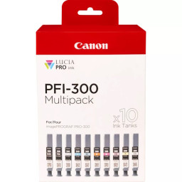C.t. CANON PFI-300MBK: PRO-300 MultiPack-10 MBK/PBK/C/M/Y/PC/PM/R/GY/CO