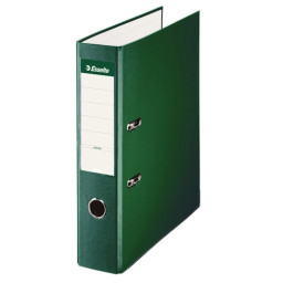 Archivador de palanca ESSELTE plástico forrado A4 Lomo 75mm, 2 anillas, color verde