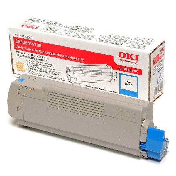 Toner OKI C5600 C5700 cian 2.000p.