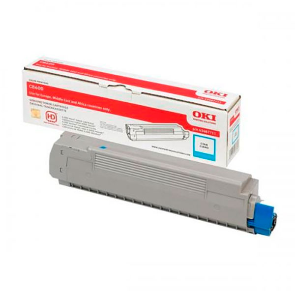 Toner OKI C8600 C8800 cian 6.000p.