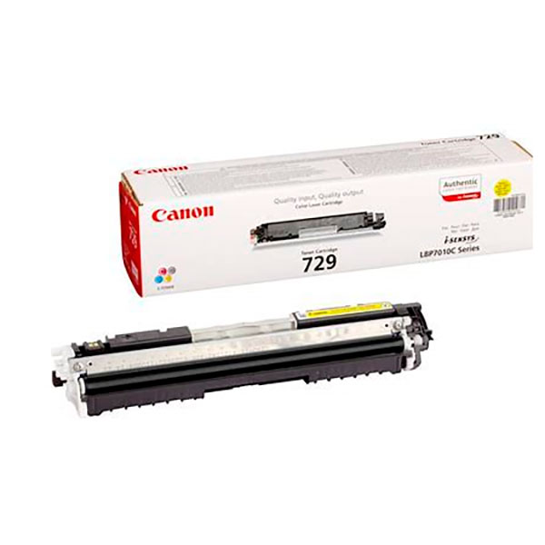 Toner CANON 729Y:  LBP7010 LBP7018 amarillo 1.000p.