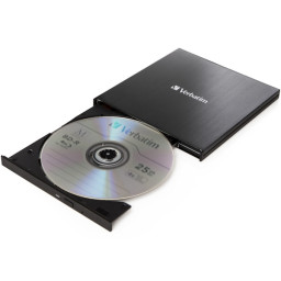 Grabadora externa VERBATIM Blu-ray Slimline USB-C USB 3.2 Gen1  CD/DVD/Blu-ray