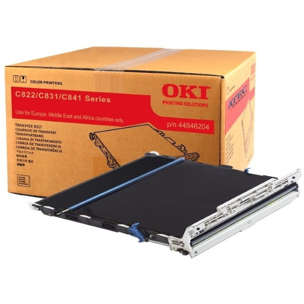 Belt OKI C822 C831 C841 MC853 ES8473 negro ** CAJA GOLPEADA, interior en perfecto estado**