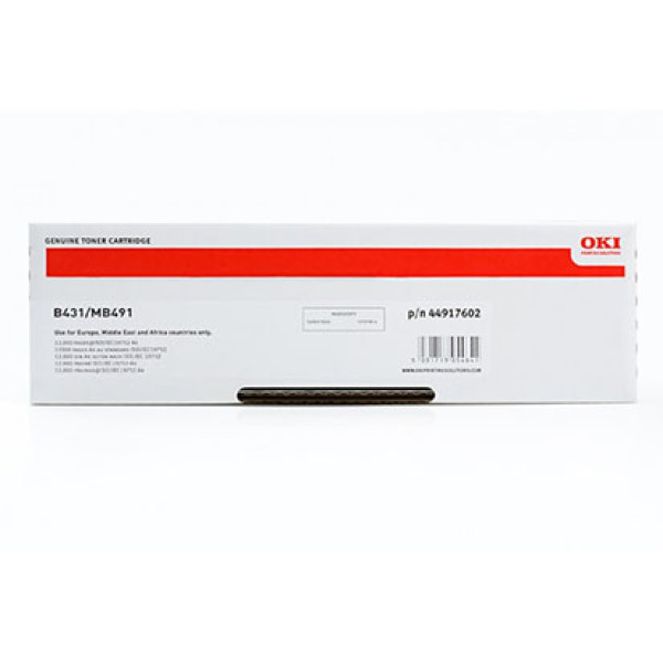 Toner OKI B431 MB491 12.000p. Alta capacidad