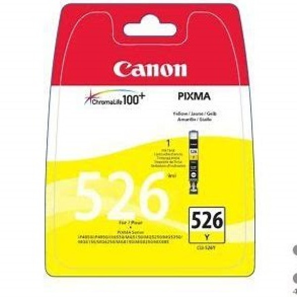 C.t. CANON CLI526Y: MG5150 MG5250 IP4850 amarillo* IP4950 MG6150 MG6250 *BLISTER+ALARMA*