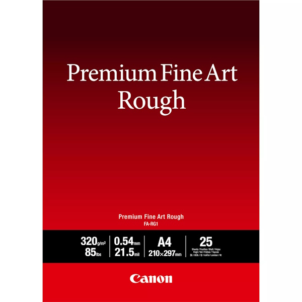 Papel CANON FA-RG1 25h.A4 Premium FineArt Rough 320g.