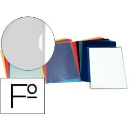 Carpeta ESSELTE dossier uñero plástico folio transparente 110 micras