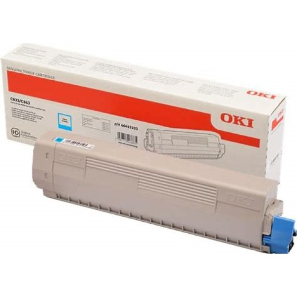 Toner OKI C833 C843 cian 10.000p.