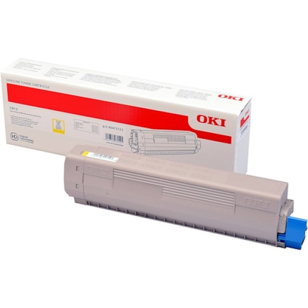 Toner OKI B813 C813 amarillo 5.000p.