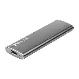 SSD externo VERBATIM Vx500 USB-A y USB-C 2TB USB 3.2 Gen 1, diseño aluminio gris espacial