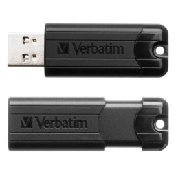 VERBATIM Store'n'Go Pinstripe USB 3.0 Black 256GB Lectura 30Mb/s, Escritura 10Mb/s