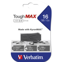 VERBATIM ToughMAX USB drive 16GB rugged crush/water/temperature USB-A USB 2.0