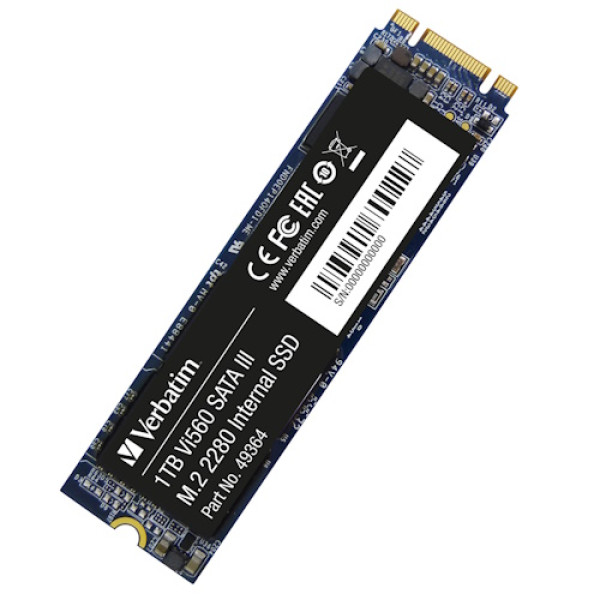 SSD interno VERBATIM Vi560 S3 M.2 2280 1TB SATA-3 Lect.520MB/s, Escr.490MB/s