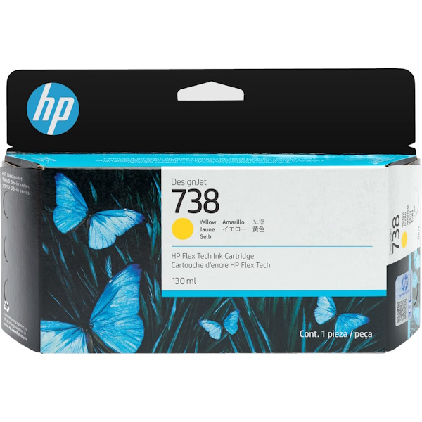 C.t. HP #738 amarillo 130ml Designjet T850 T870 T950
