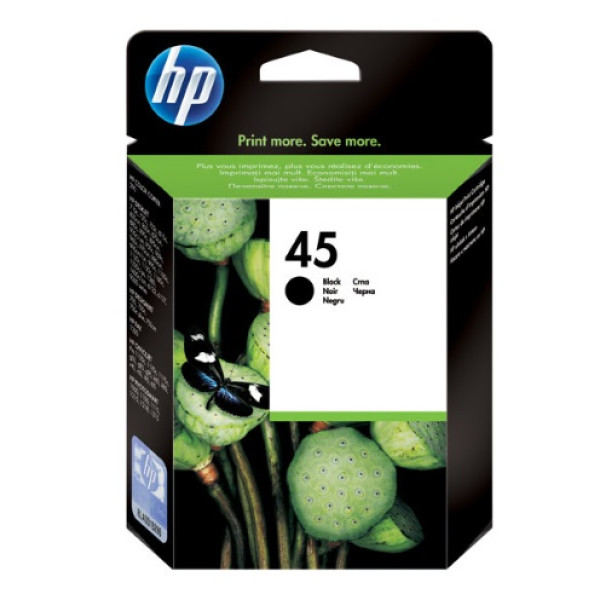 C.t.HP #45 negro Djet.700 820 830 9xx 1100 1220 1600 Ds700 612x 42ml