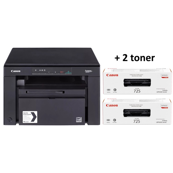 Multifunción CANON láser mono i-SENSYS MF3010 3-1 A4 18ppm 1200x600 150h USB + 2 cart.725 Bundle