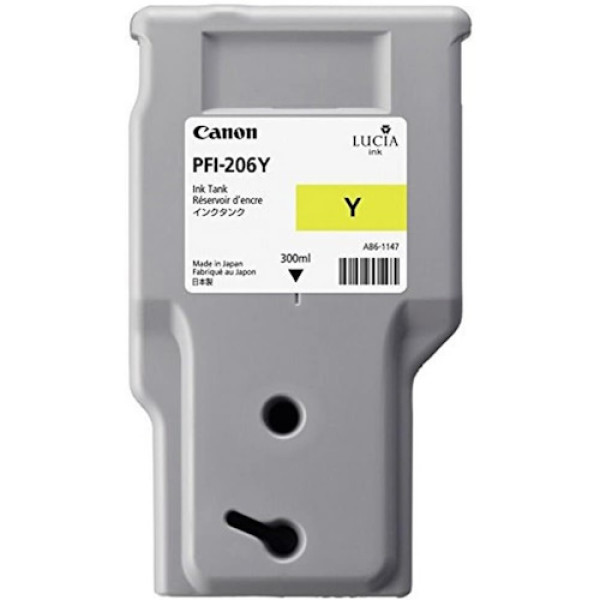 C.t. CANON PFI-206Y amarillo 300ml IPF6400 IPF6450