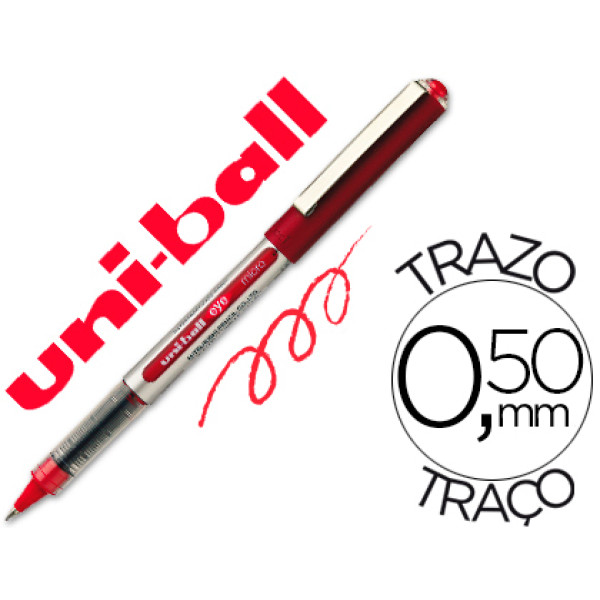 (12) Rotulador UNI-BALL roller UB-150 Eye rojo 0.5 mm