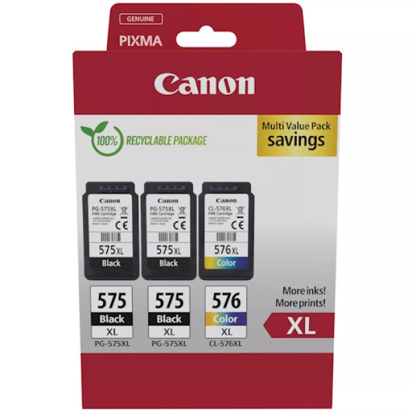 Pack CANON 2xPG575XL/1xCL576XL MULTI ECO ECOPACK carton