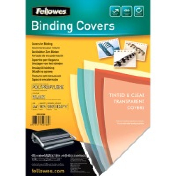 FELLOWES (100) portadas PP transparente A4 500 micras