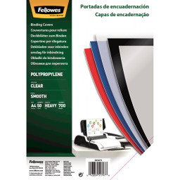 FELLOWES (50) portadas PP transparente 700mic 